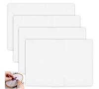 4 Pièces Tissus pour le Point de Croix Tissus Aida Toile Broderie 14 comte, Toiles Aïda de Reserve Toiles Blanche à Broder Peut Faire des Coussins, des Oreillers, Tricots de Bricolage - 30 x 45 cm