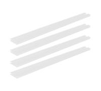 4 Pièces Transparente Charnière Piano Design Mince, Acrylique, | Articulation Continue Souple, Montage sans Outil, Aspect Discret Presque Invisible, pour Panneaux et Couvercles Clairs