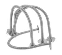 4 Pièces Tube D'arrivée de Gaz, Métal Argenté | Installation Flexible, Construction Solide, Usage Cuisine Professionnelle, pour Soupières et Collecteurs