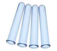 4 Pièces Tube Fleuriste Hydroponique en PC Bleu | Vase à Tube à Essai, Observation Transparente, Entretien Facile, pour Compositions Hydroponiques et Décor de Bureau