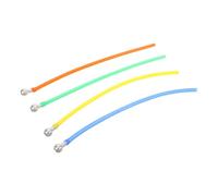 4 Pièces Tuyau D'aspiration Silicone pour Lance à Mousse avec Boule | Bille Filtrante en Acier Inoxydable, Raccord Conique Étanche, Tube Flexible DIY pour Nettoyeur Haute Pression