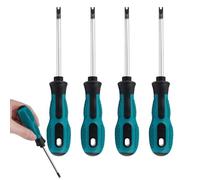 4 Pièces Type U Tournevis Magnétique, M1.7 / M2.0 / M2.3 / M2.6 Tournevis | Magnétiques Antidérapants CRV, Tournevis Magnétique à Fourche en U,Tournevis à Fourche Tournevis à Embouts à Fourche en U