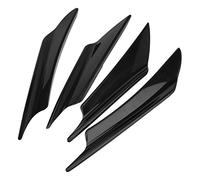 4 Pièces Universel Carrosserie Becquet Avant Pare-chocs Lèvre Séparateur Ailettes Garniture un Ensemble Complet pour Votre Pare-chocs Avant Gauche et Droit Aileron Latéral(le noir)