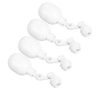 4 Pièces Vannes à Flotteur Automatiques ABS Blanches pour Réservoirs | Raccord 1/4 vers 1/8 Inclus, Maintien du Niveau, Aquariums, Piscines, Abreuvoirs et Réservoirs Sanitaires