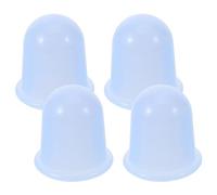 4 Pièces Ventouse de Massage en Silicone Bleu Corps, Usage Maison | Création de Succion, Design Simple pour Débutants, Dos et Mollets, Récupération Après Effort, Réutilisable