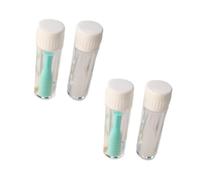 4 Pièces Ventouse pour Lentilles en Silicone Antidérapante, Lot | Douce pour Lentilles Rigides et Rgp, Usage Maison et Voyage, Flacon Inclus, Vert et Blanc