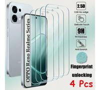 4 pièces Verre trempé compatible avec OPPO A6 A5 A3 Pro A80 A60 A40 A79 A78 A77 A59 A58 A57 A18 A17 A16 Reno 12 13 14 Pro F FS12F 13F 14F 12FS 13FS 14FS Realme C71 C73 C75 C60 C61 C65 C67 C51 C53 C55
