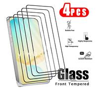 4 Pièces Verre Trempé Pour Samsung Galaxy S24fe S23 S21 S20 Fe Protecteurs D'écran Verre De Protection Avant Hd S24 S 24 Fe Film De Couverture.4pcs Hd.For Galaxy S20 Fe