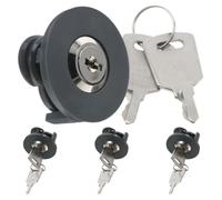 4 Pièces Verrou de Prise Industriel 86 Clés, Noire | ABS et Alliage de Zinc, Coque Antichoc, pour Prises 86 et Plugs Industriels en Zones à Forte Fréquentation