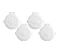 4 Pièces Verrouillage de Sécurité du Bouton de Démarrage | Protection à Double Sécurité, Structure Mécanique Abs, Fixation Solide, Usage Bébé, Blanc, pour Voiture