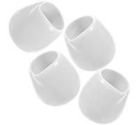 4 Pièces Verseur à Sauce en Céramique 50ml Blanc, Sauciere Gras