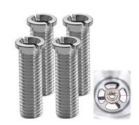 4 Pièces Vis Creuses Pour Éviers,Vis Creuse M12 x 35 mm en Acier Inoxydable,Vis Accessoires de Bouchon de Crépine de Panier D'Évier Pour Cuisine,Convient Pour Éviers de Cuisine et de bar,Évier à Tamis