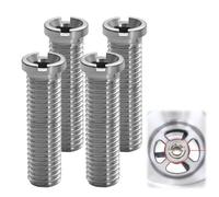4 Pièces Vis Creuses Pour Éviers,Vis Creuse M12 x 45 mm en Acier Inoxydable,Vis Accessoires de Bouchon de Crépine de Panier D'Évier Pour Cuisine,Convient Pour Éviers de Cuisine et de bar,Évier à Tamis