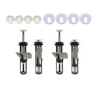 4 pièces Vis et boulons universels pour siège de toilette, fixation rapide de la charnière supérieure, fixation abattant wc, facile à installer - Kit de pièces de rechange pour siège de toilette