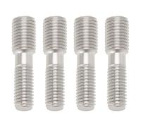 4 Pièces Vis Réducteurs M8x1,25 à M10x1,5 Goujons Collecteur d'Échappement INOX 304 Compatible avec ATU Akros 1997-1998