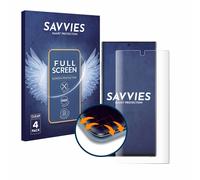 savvies 4 Pièces Full-Screen Ecran Protection pour Samsung Galaxy Note 10 Plus / 5G Full Cover Film Protection 3D Curved [, Transparente]