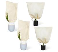 4 Pièces Voile Hivernage Plante Exterieur Housse Hivernage Plante Exterieur Voile d' Hivernage Housses de Protection pour Plantes Housse d'Hivernage Voile d'Hivernage pour Plantes Housse Hivernage