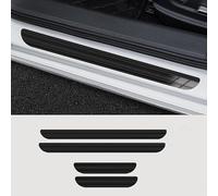 4 Pièces Voiture Acier Inoxydable Seuil Porte Plaques pour Honda Civic XI/11 | AB Bj.2021, Protections de seuil de Porte de Voiture en Acier Inoxydable(Black)