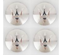 4 Pièces Voiture Cache-Moyeux pour Maserati MC12 MC-12 Corse 12 60mm, Roue Moyeu Enjoliveur Jante Capuchons Enjoliveurs de Roue Bouchon Enjoliveur Capuchons,B