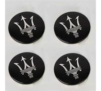 4 Pièces Voiture Cache-Moyeux pour Maserati MC12 MC-12 Corse 12 60mm, Roue Moyeu Enjoliveur Jante Capuchons Enjoliveurs de Roue Bouchon Enjoliveur Capuchons,A