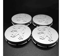 4 Pièces Voiture Cache Moyeux pour Peugeot 205 GTI 1.9 60mm,Capuchons Centre Roue Moyeu Enjoliveur Jantes Enjoliveurs Résistant Corrosion Accessoires