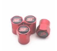 4 Pièces Voiture Capuchon De Valve Compatible avec pour Ford St Line Focus X 2 3 Mondeo Fiesta Kuga MK2 MK3 MK4 Pneus Anti-Poussière Bouchon De Valve Accessoires,A