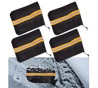 4 Pièces Voiture Côté Miroir Neige, Housse par Temps Froid, Protection Latéral Rétroviseur, Couverture de Vue Arrière Extérieure