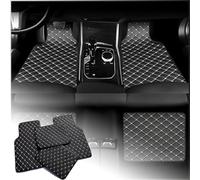 4 PièCes Voiture Cuir Tapis De Sol pour MG Marvel R 2021-2024, Ensemble Complet imperméable Avant et arrière,A