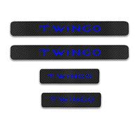 4 Pièces Voiture Fibre de Carbone Seuil Porte Plaques pour RENAULT TWINGO, Threshold Bar protection Autocollant Anti-Rayures Anti-Dirty Plinthes Pédale