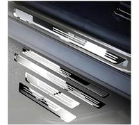 4 Pièces Voiture Inoxydable Seuil Porte pour MG ZS MG4 MG5 ZS EV 2022 2023 2024 2025 2026, Pédale de Bienvenue AntidéRapant Anti-Rayures Protections Accessoire