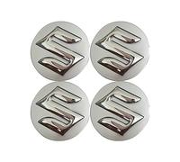 4 Pièces Voiture Moyeu Cache-Moyeux,pour Suzuki Vitara Livio SX4 Swift S-Cross D-Max Vitara,54mm ABS Enjoliveurs Logo Emblem Centre Design Élégant Étanche Anti Poussière,A