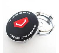 4 pièces Voiture Moyeu Capuchon Cache-moyeux Compatible avec pour 60mm Vossen ABS Enjoliveurs Étanche Capuchons,C-60mm