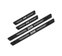 4 Pièces Voiture Plaques Seuil Porte, pour Peugeot 208 Fibre Carbone Voiture Seuil de Porte Door Sill Contre Les Rayures Protection