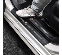 AYBEN 4 Pièces Voiture Plaques Seuil Porte, pour Smart Fortwo Forfour 453 451 450 Fibre Carbone Voiture Seuil de Porte Door Sill Contre Les Rayures Protection