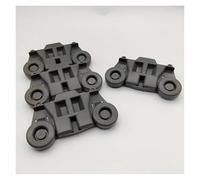 4 pièces W10195416 pièces de roue de support de plaque de roue de lave-vaisselle, compatibles avec Whirlpool, compatibles avec les pièces de rechange en plastique de support d'assiettes Kenmore