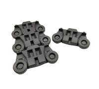 4 Pièces W10195416 Roue De Lave-vaisselle Sous Les Pièces De Roue De Support De Plaque, Compatible for Whirlpool, Compatible for Kenmore, Pièces De Rechange En Plastique De Support D'assiettes