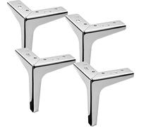 SOTECH 4 pieds de meuble VICTOR Hauteur 150 mm Chrome poli Pieds de socle Pieds d'armoire