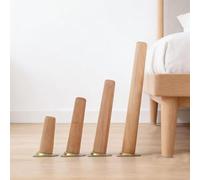 4 Pieds de Meubles en Bois Massif pour canapé Table Armoire Chaise, Pieds de Remplacement Robustes Support Stable pour Meubles de Salon Chambre Bureau et Maison