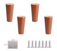 4 Pieds de Meubles en Bois Massif,Ronds,pour canapé,Banc ou Fauteuil. | Pied de remplacement vertical pour table de cuisine,lit,armoire,chaise,meuble TV,pouf,canapé deux places,15cm/5,9 pouces
