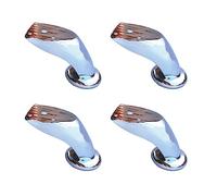 4 Pieds de Meubles en Métal,Pieds de Support de Rechange pour Pieds de Canapé Plus Grands,Adaptés aux Pieds D'armoire,Pieds de canapé,Pieds de Meuble TV(Couleur Argent) (11.5cm/4.53in,Silver)