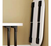4 Pieds de Meubles Pliables en Forme L 90 degrés en Acier laminé à Froid, Jambe pour Petit Bureau Table Basse, Stables faciles à Installer Maison et Bureau