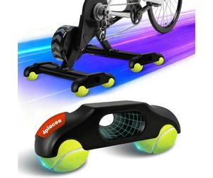 4 Pieds de Plaque de Bascule,Adaptateur de Pieds de Bascule à vélo à l'intérieur,Portable Wippplatten-Bike Trainer,Tennisballfüße für Wahoo Kickr Core 2 Roller Trainer, avec 8 Balles de Tennis