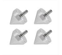 4 pieds de support d'enceinte en alliage d'aluminium, cônes de sol, isolation pour une meilleure performance audio M10