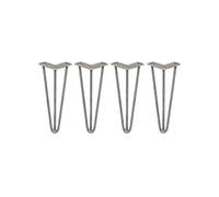 4 Pieds de Table en Epingle à Cheveux - 30,5cm - 3 Tiges - 10mm
