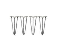 4 Pieds de Table en Epingle à Cheveux - 30,5cm - 3 Tiges - 12mm
