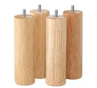 4 pieds en bois naturel 20cm pour lit plateforme One Colour One Size