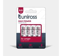 4 Piles Alcalines AA / LR6 Uniross Max Power