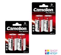 6 Camelion D Plus Alcalin Batteries LR20 MN1300 AM1 E95 1.5V 2BL Exp 2028 Neuf