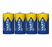 4 piles alcalines R-14 LR14 C 1,5 V Varta Industrial Pro