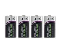 4 Piles Alcalines Type LR20/D de 1,5 V